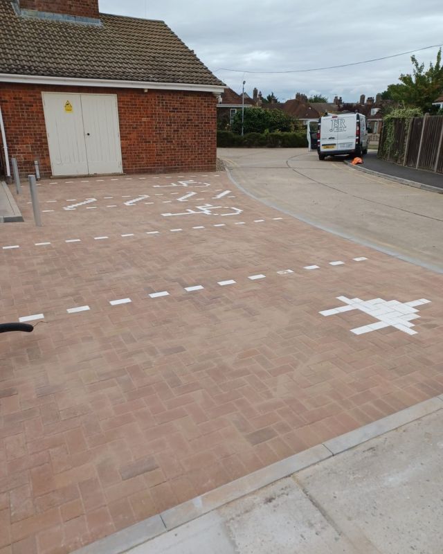 We have just finished work for one of our regular customers, a local charity that provides mixed accommodation. Our brief was to construct new block paved parking spaces with bollards to the front & install ducting to allow for electric car charging points. 
Our skilled pavers made the division lines, charger sign & disabled signs out of white blocks instead of painting which cuts down on wear & tear and future maintenance. You can see from the before & after photos that the end result was outstanding and both client & tenants couldn't be more pleased with the outcome. 
If you need any groundworks or paving done, please don't hesitate to contact us for a free quote.
Call:  01376 570956 / 07825 635811
Email:  info@jsrlimited.co.uk
www.jsrlimited.co.uk
 #disabledparking #electriccharging #paving #blockpaving  #groundworks #groundwork  #construction #construction